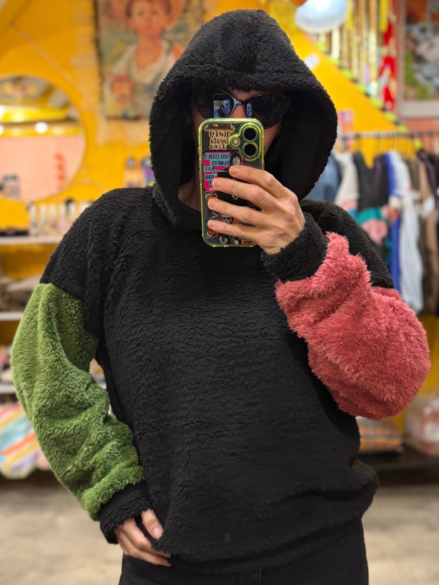 Verde y rosa